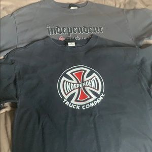 Two Men’s Independent T-Shirts Size M